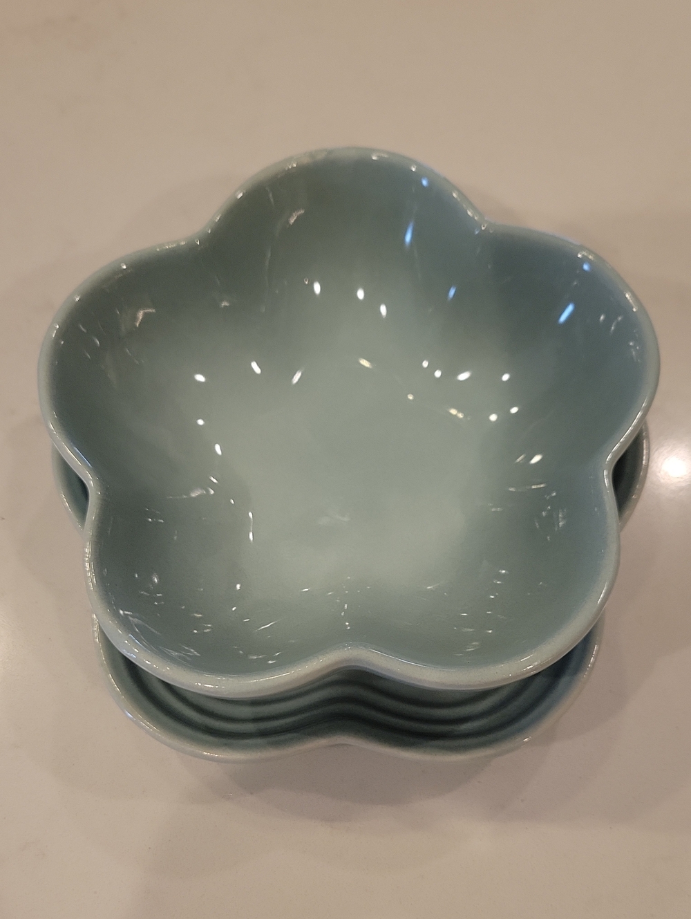 Le Creuset Sea Salt Bowl & Plate Set